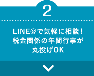 LINE@で気軽に相談税金関係の年間行事が丸投げOK！